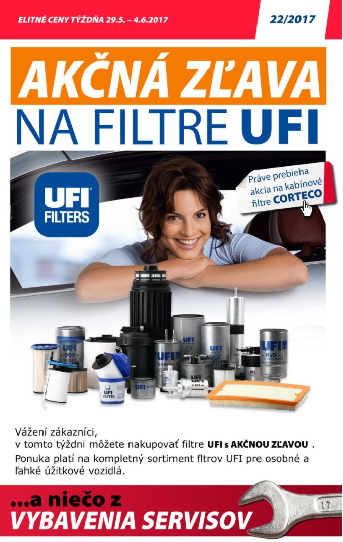 ELIT - filtre UFI akcia