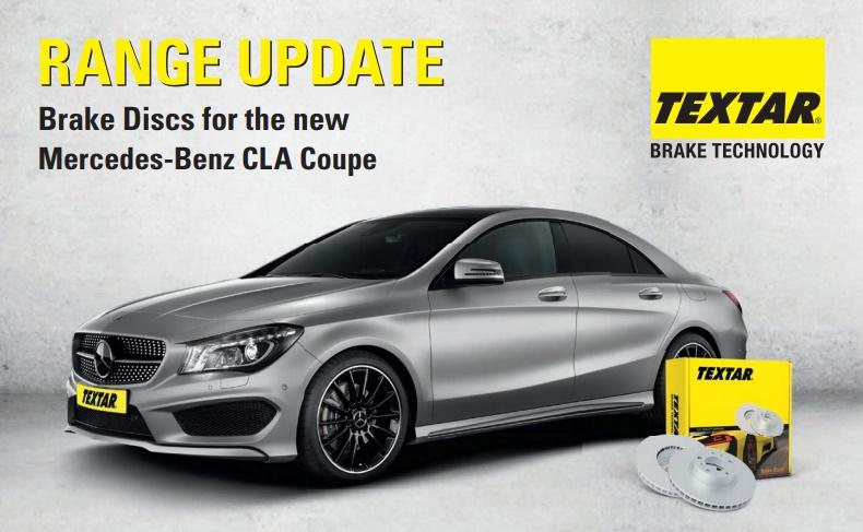 Brzdové kotúče Textar pre Mercedes-Benz CLA Coupe