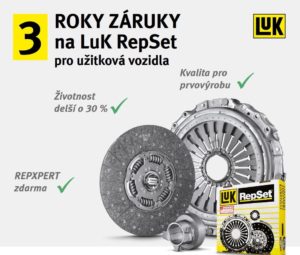 3 roky záruka na LuK RepSet pre úžitkové vozidlá