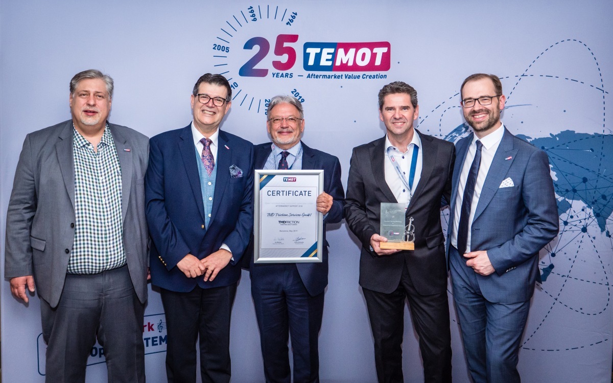 Firma TMD Friction získala cenu Temot