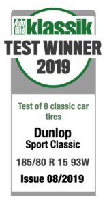Dunlop Sport Classic víťazí v teste vintage pneumatík časopisu Auto Bild Klassik