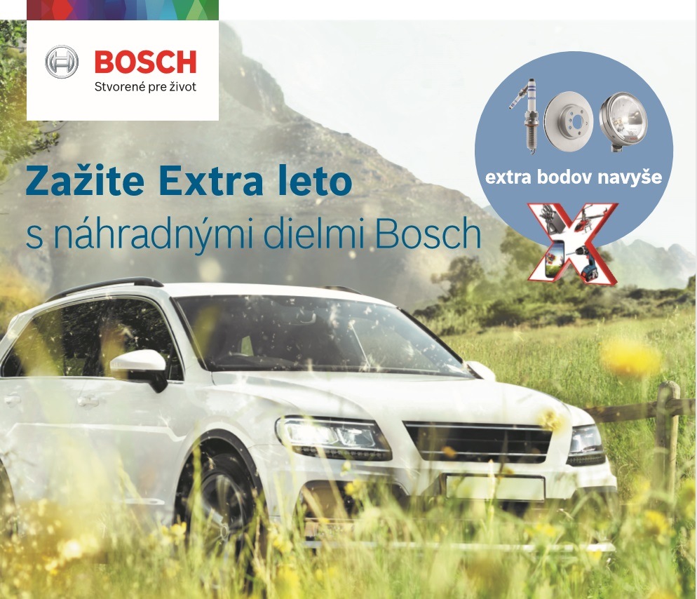 Zažite Extra leto s náhradnými dielmi Bosch
