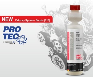 PRO-TEC E10! Benzín Aditiv: Účinná ochrana motora pri používaní benzínu E10