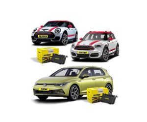 Brzdové destičky Textar pro Mini a Volkswagen Golf