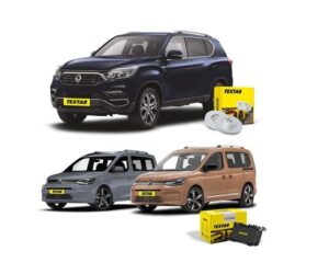 Brzdové destičky a kotouče Textar pro VW Caddy a Ssangyong Rexton
