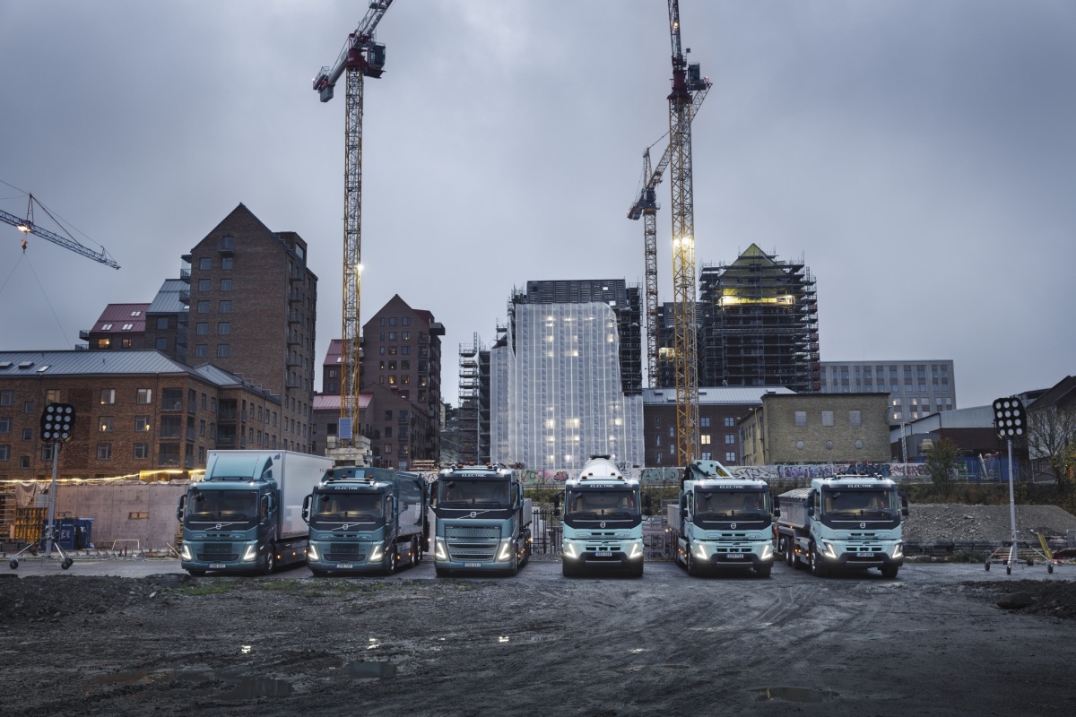 Elektrické Volvo Truck pro stavebnictví
