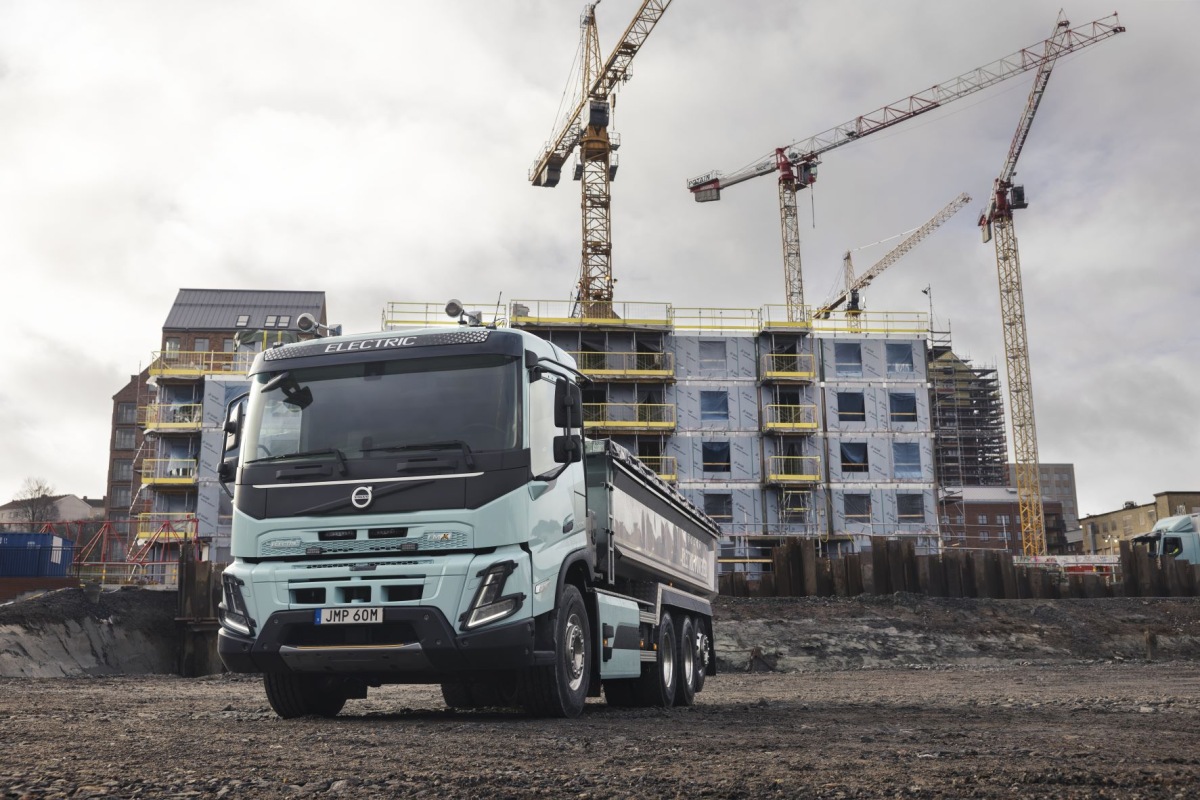 Elektrické Volvo Truck pro stavebnictví