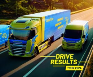 Goodyear predstavuje svoju pouku dopravcom vďaka Drive Results Tour 2024