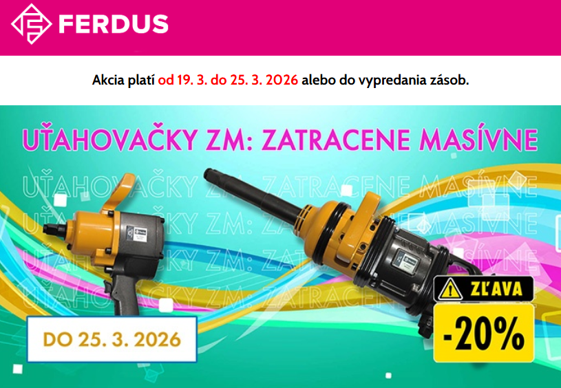 Uťahovačky so štvorhranami 3/4" a 1"