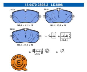 Brzdové destičky ATE CERAMIC pro vozy Mercedes-Benz v nabídce AUMOVIO