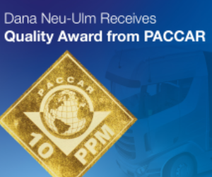 Dana Neu-Ulm získává cenu PACCAR za dosažení kvality