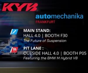 KYB Europe představí na veletrhu Automechanika Frankfurt 2026 vývoj odpružení nové generace
